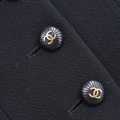 Chanel 1993 Setup Suit Jacket Skirt Black #36