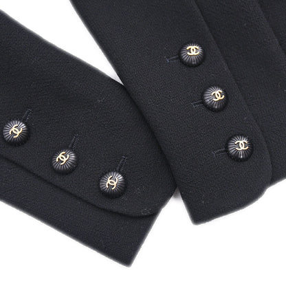 Chanel 1993 Setup Suit Jacket Skirt Black #36
