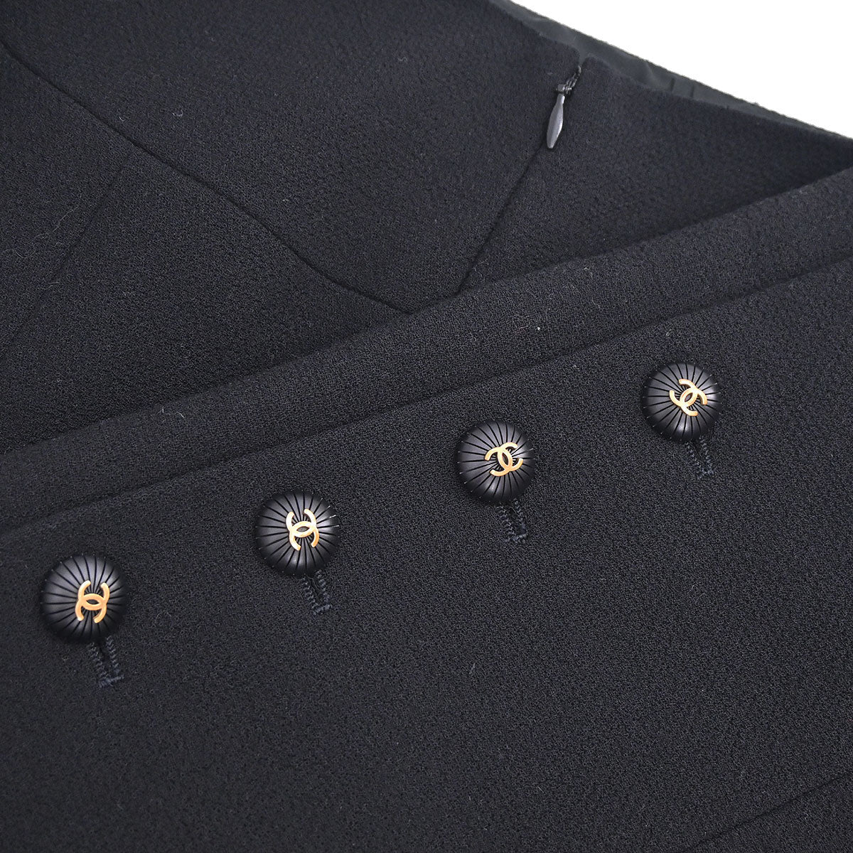 Chanel 1993 Setup Suit Jacket Skirt Black #36
