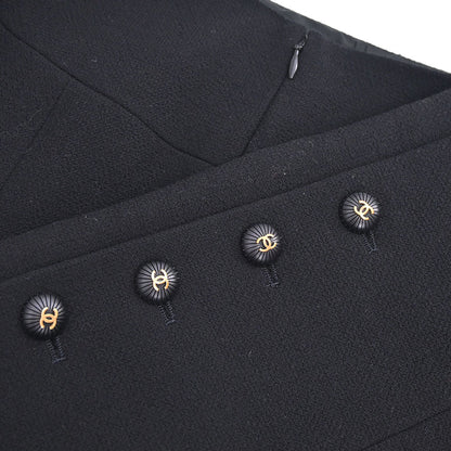 Chanel 1993 Setup Suit Jacket Skirt Black #36