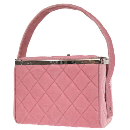 Chanel 1996-1997 Pink Velvet Handbag