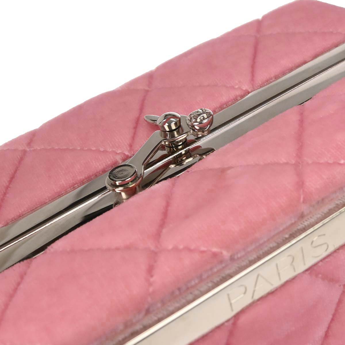 Chanel 1996-1997 Pink Velvet Handbag