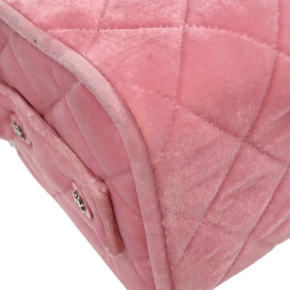 Chanel 1996-1997 Pink Velvet Handbag