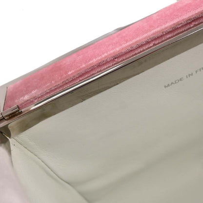 Chanel 1996-1997 Pink Velvet Handbag