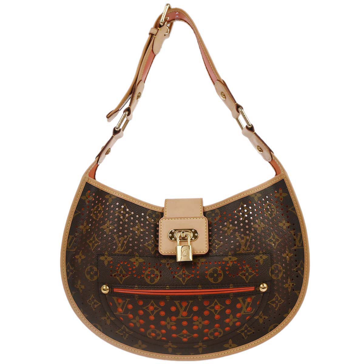 Louis Vuitton Monogram Perfo Demi-lune Shoulder Bag M95178