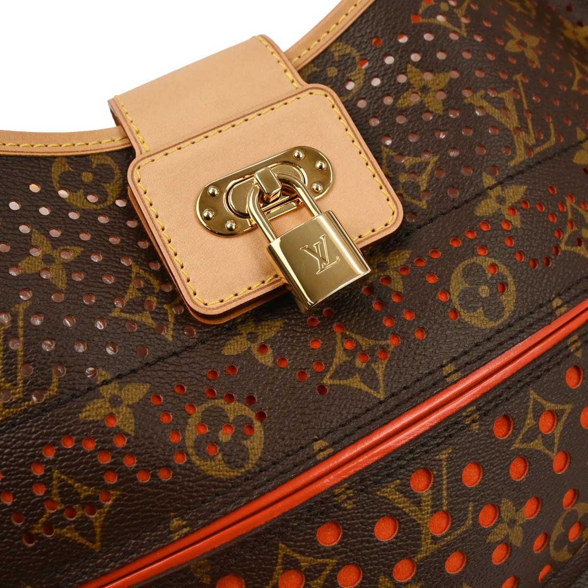 Louis Vuitton Monogram Perfo Demi-lune Shoulder Bag M95178