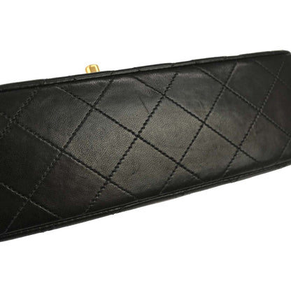 Chanel Black Lambskin Small Classic Double Flap Shoulder Bag