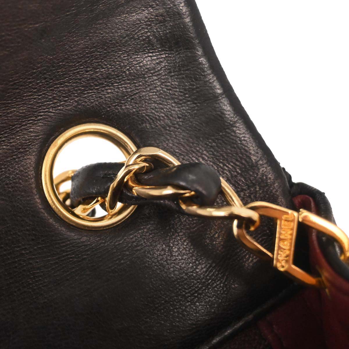 Chanel 1991-1994 Black Lambskin Classic Square Flap Shoulder Bag 20