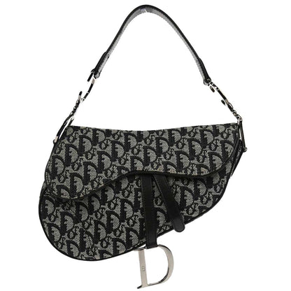 Christian Dior Black Trotter Saddle Handbag