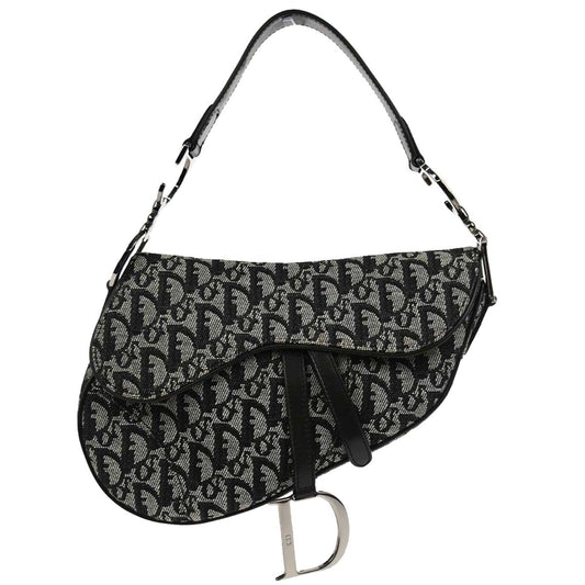Christian Dior Black Trotter Saddle Handbag