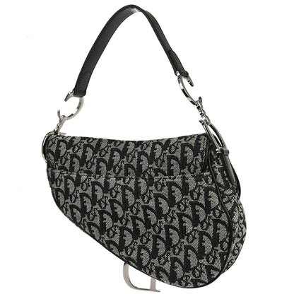 Christian Dior Black Trotter Saddle Handbag