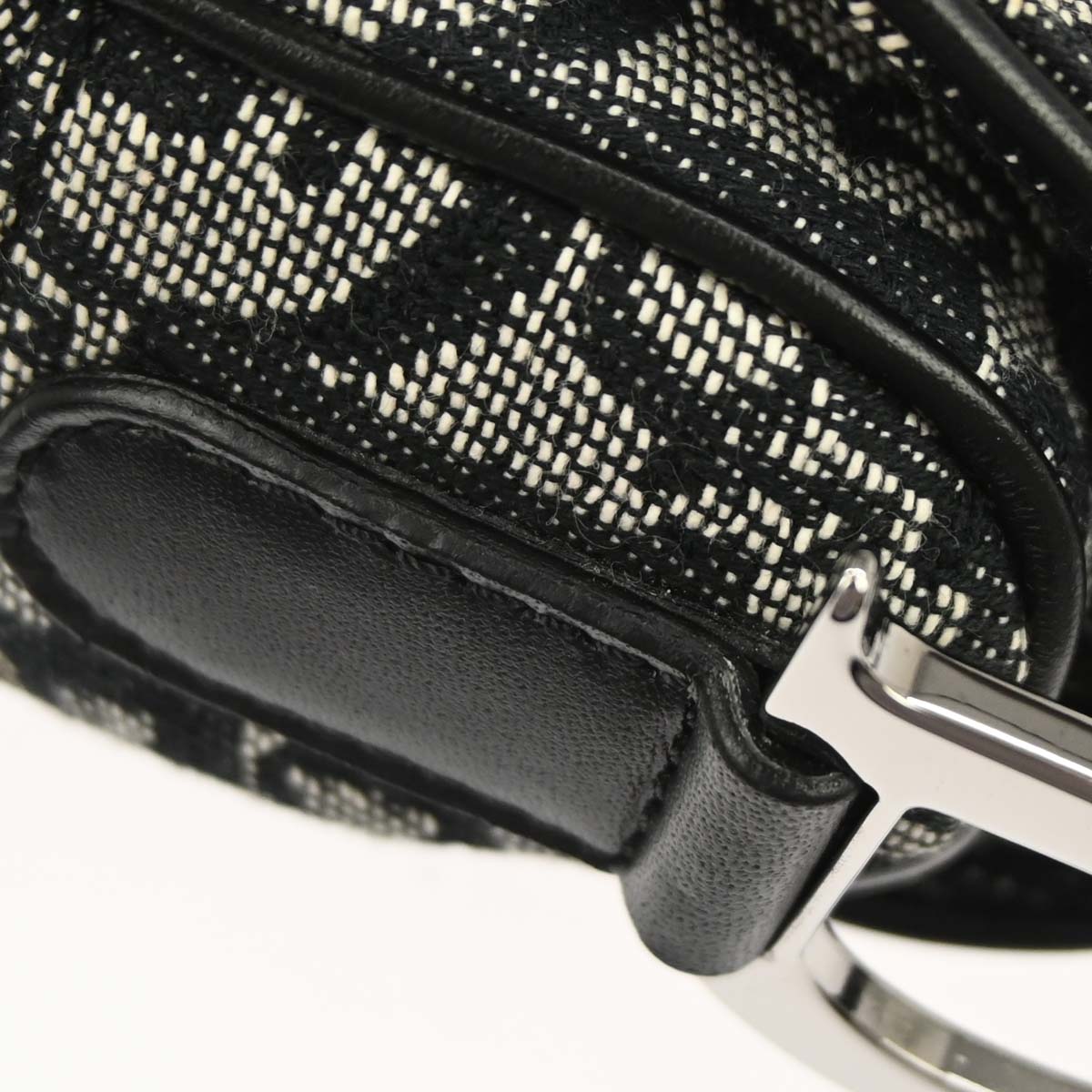 Christian Dior Black Trotter Saddle Handbag
