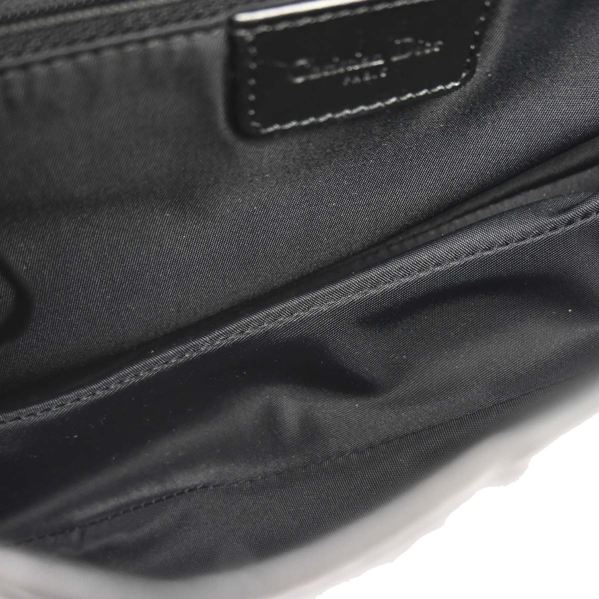 Christian Dior Black Trotter Saddle Handbag