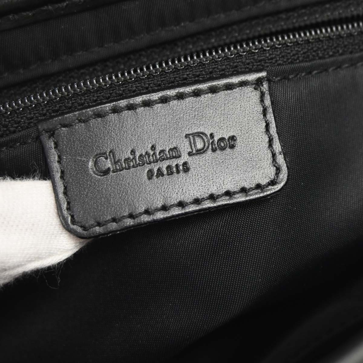 Christian Dior Black Trotter Saddle Handbag
