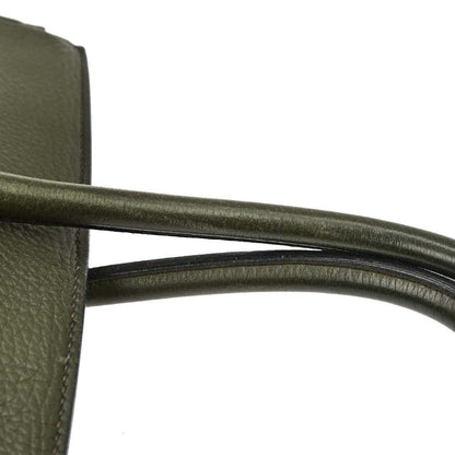 Hermes Vert Olive Taurillon Clemence Birkin 35 Handbag