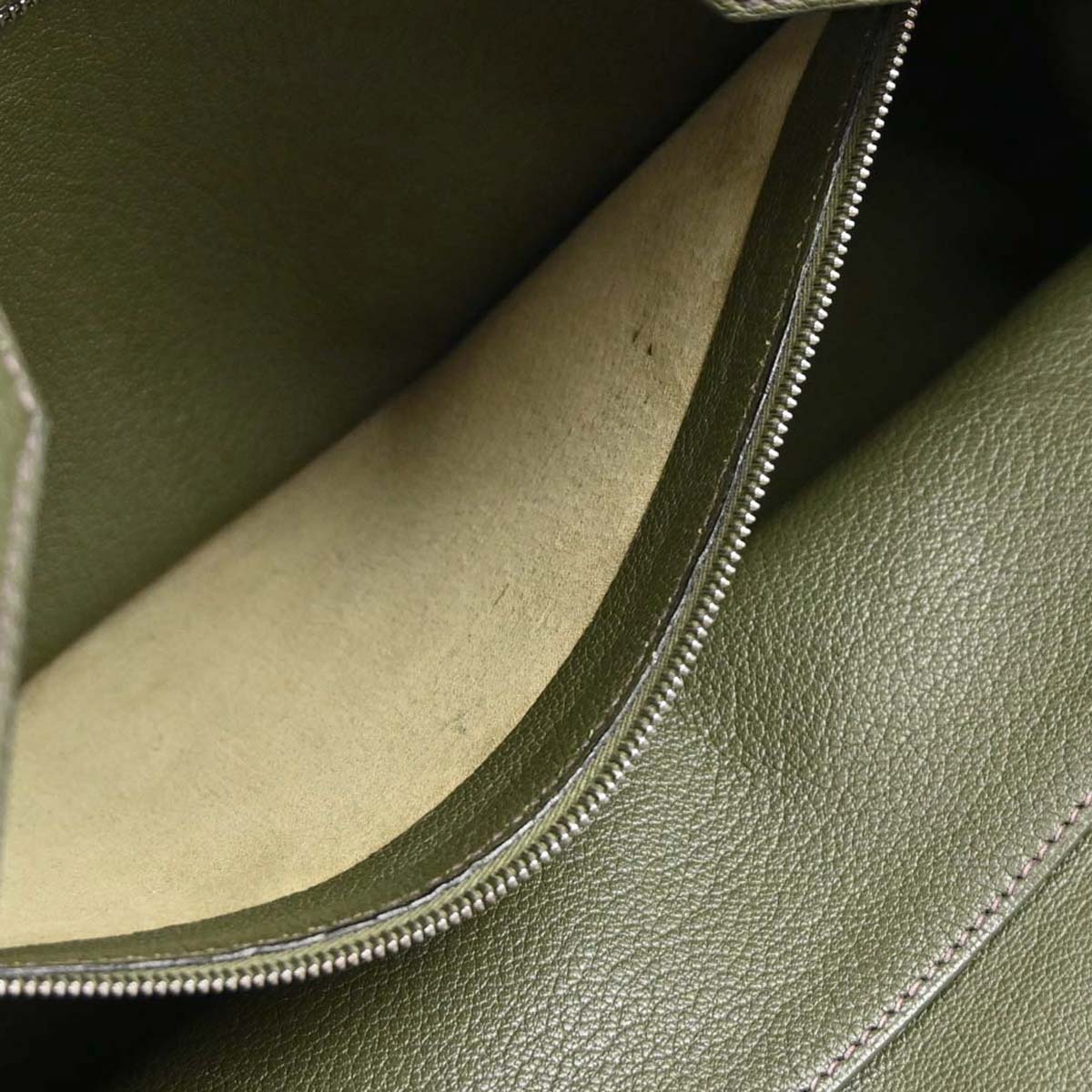 Hermes Vert Olive Taurillon Clemence Birkin 35 Handbag