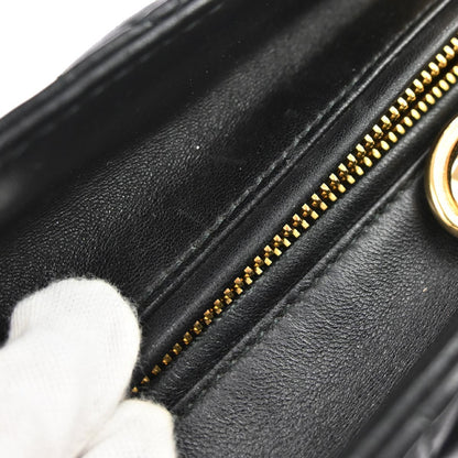 Christian Dior Black Lambskin Lady Dior Cannage 2way Shoulder Handbag