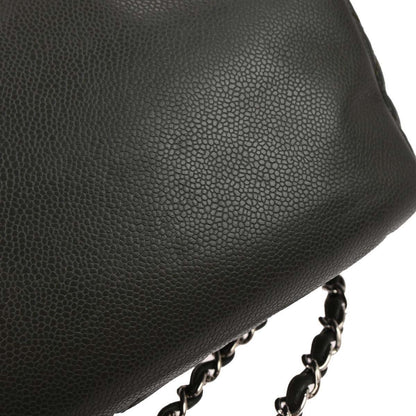 Chanel Gray Calfskin Shoulder Bag