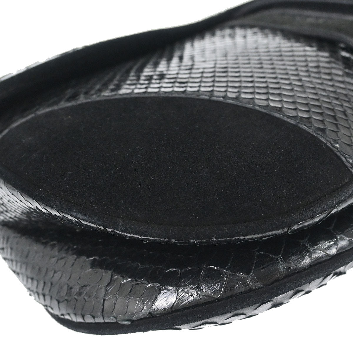 Christian Dior * Black Python Saddle Handbag