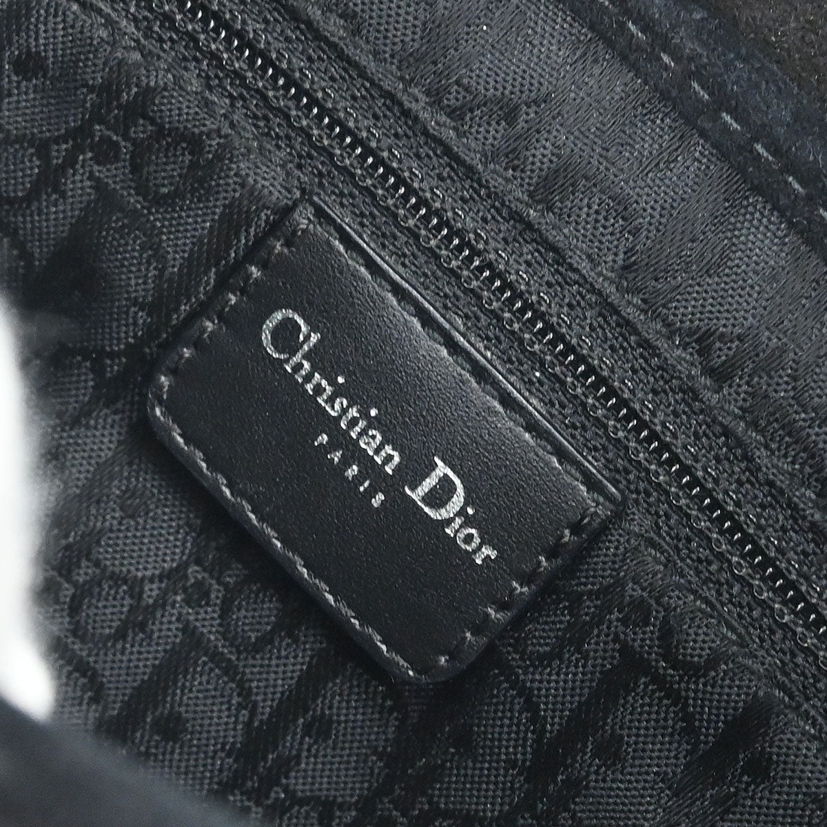 Christian Dior * Black Python Saddle Handbag