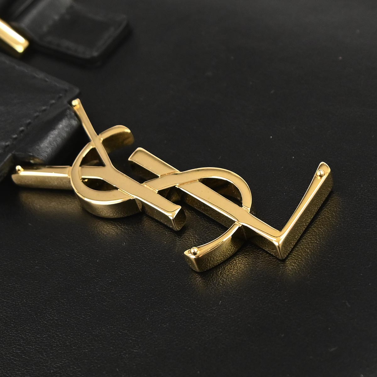 Saint Laurent Black Baby Cabas 2way Shoulder Handbag