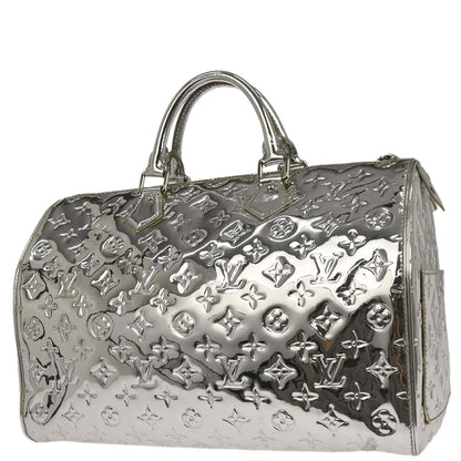 Louis Vuitton Silver Monogram Miroir Speedy 35 Handbag M95786