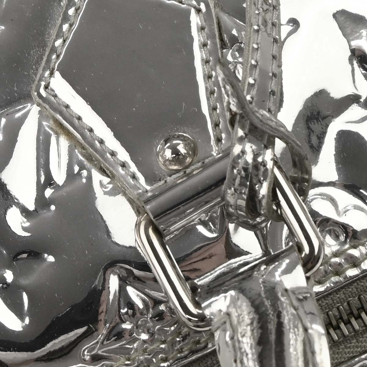 Louis Vuitton Silver Monogram Miroir Speedy 35 Handbag M95786