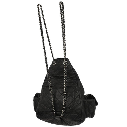 Chanel Black Calfsikin 2way Backpack