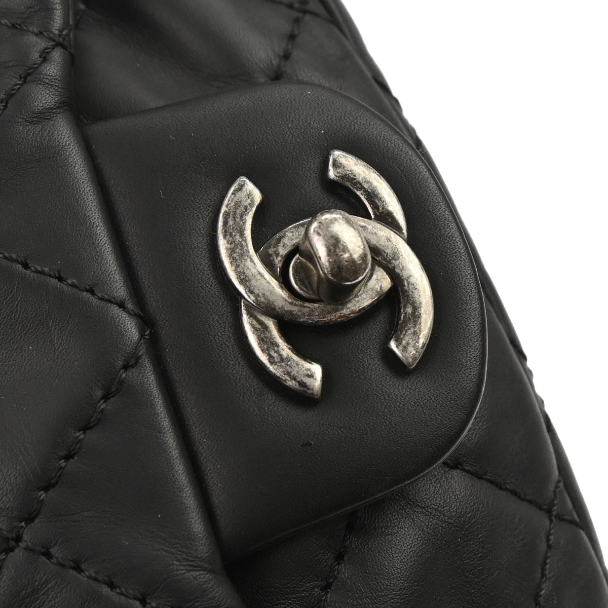 Chanel Black Calfsikin 2way Backpack