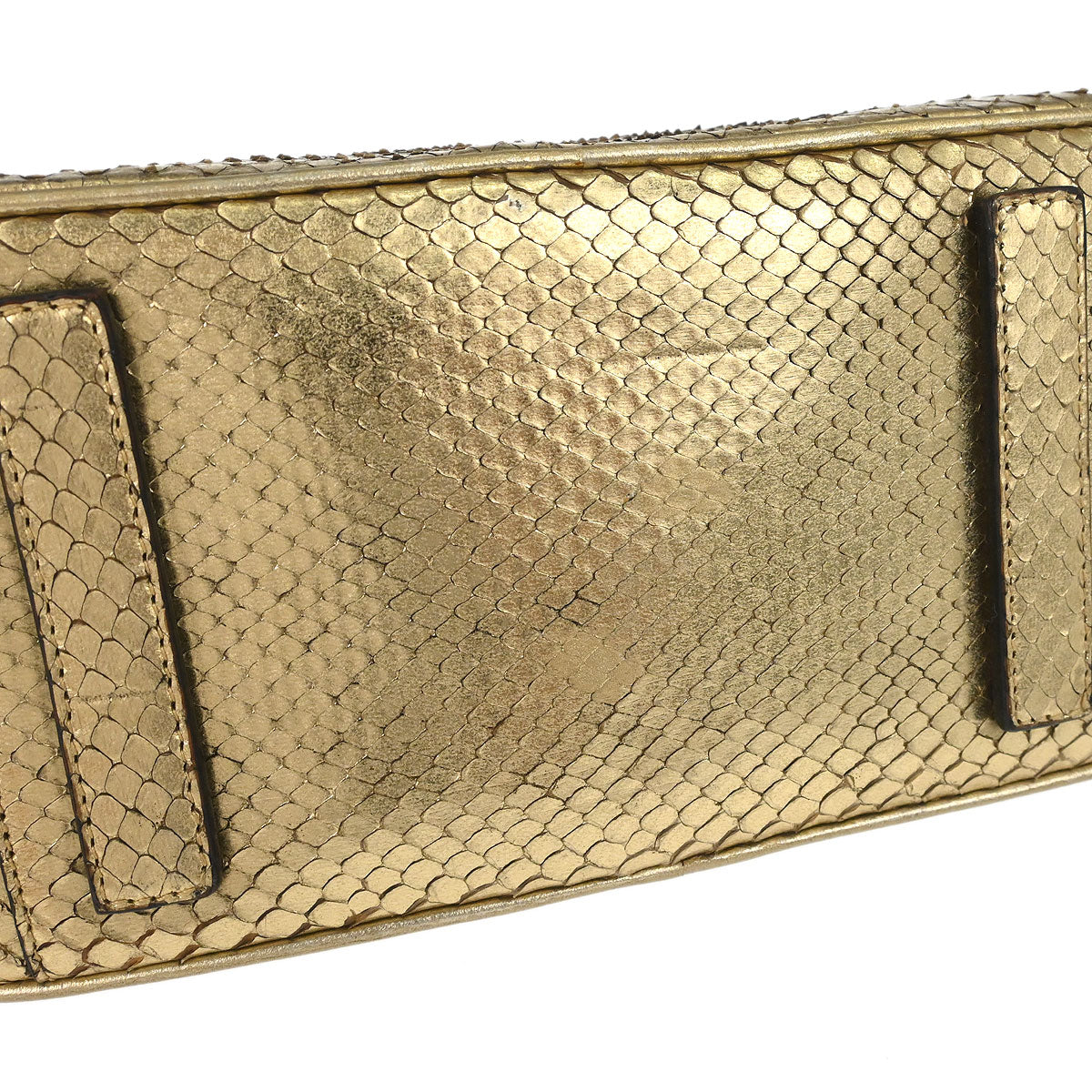 Prada * Gold Python Handbag