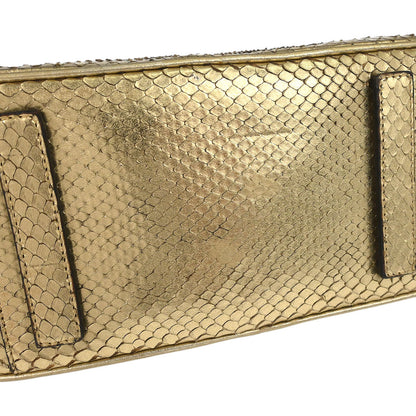 Prada * Gold Python Handbag