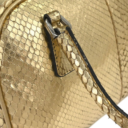 Prada * Gold Python Handbag