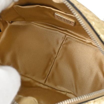 Prada * Gold Python Handbag