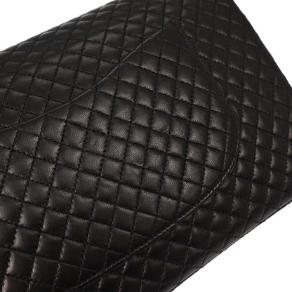 Chanel 1996-1997 Black Lambskin Medium Shoulder Bag