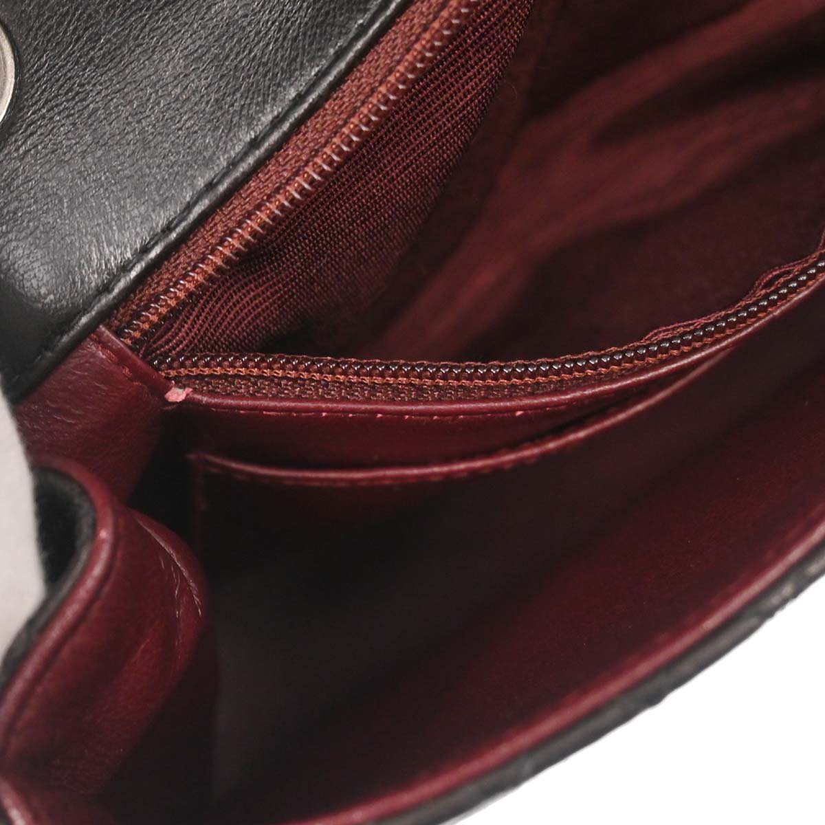 Chanel 1996-1997 Black Lambskin Medium Shoulder Bag