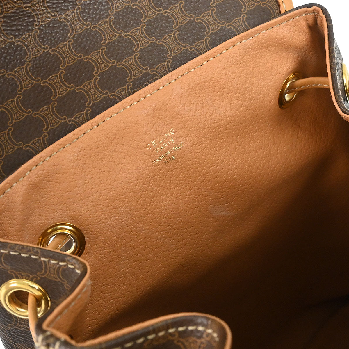 Celine Brown Macadam Backpack