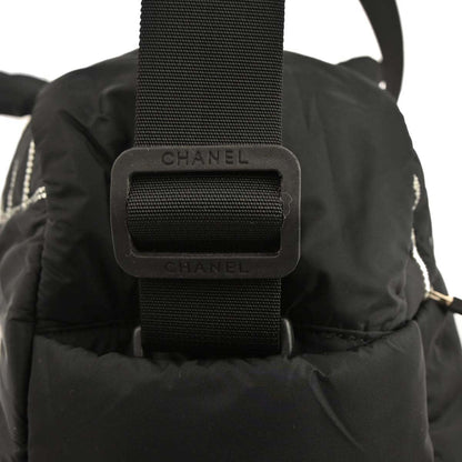 Chanel Black Nylon Sport Line 2way Shoulder Gym Bag