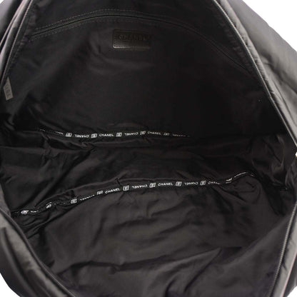 Chanel Black Nylon Sport Line 2way Shoulder Gym Bag