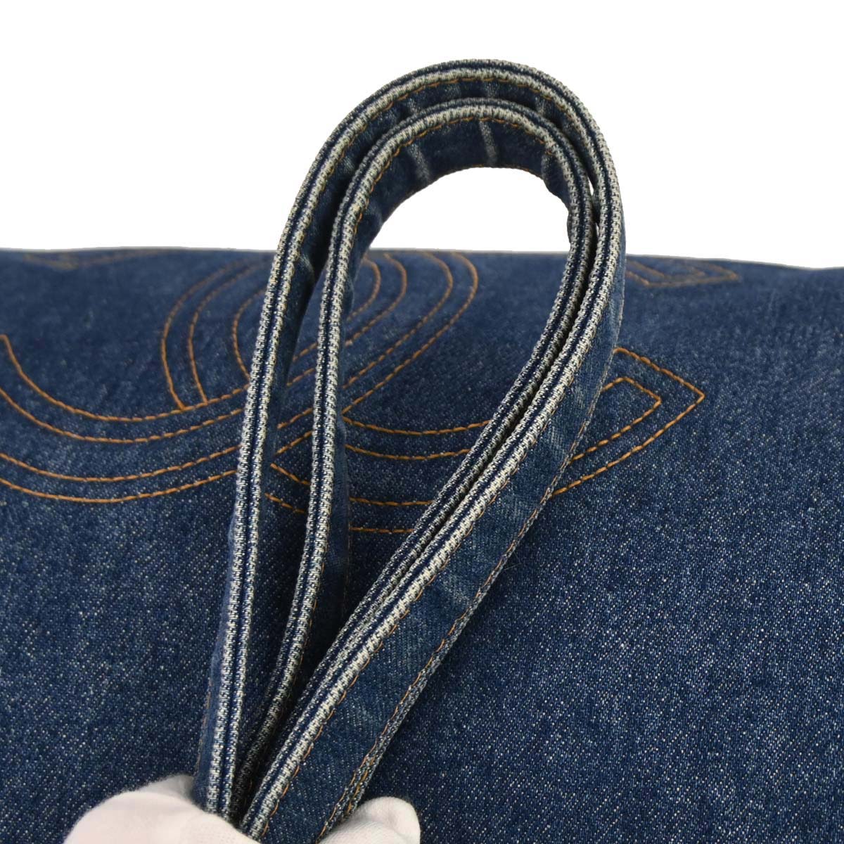 Chanel Blue Denim Tote Shoulder Bag