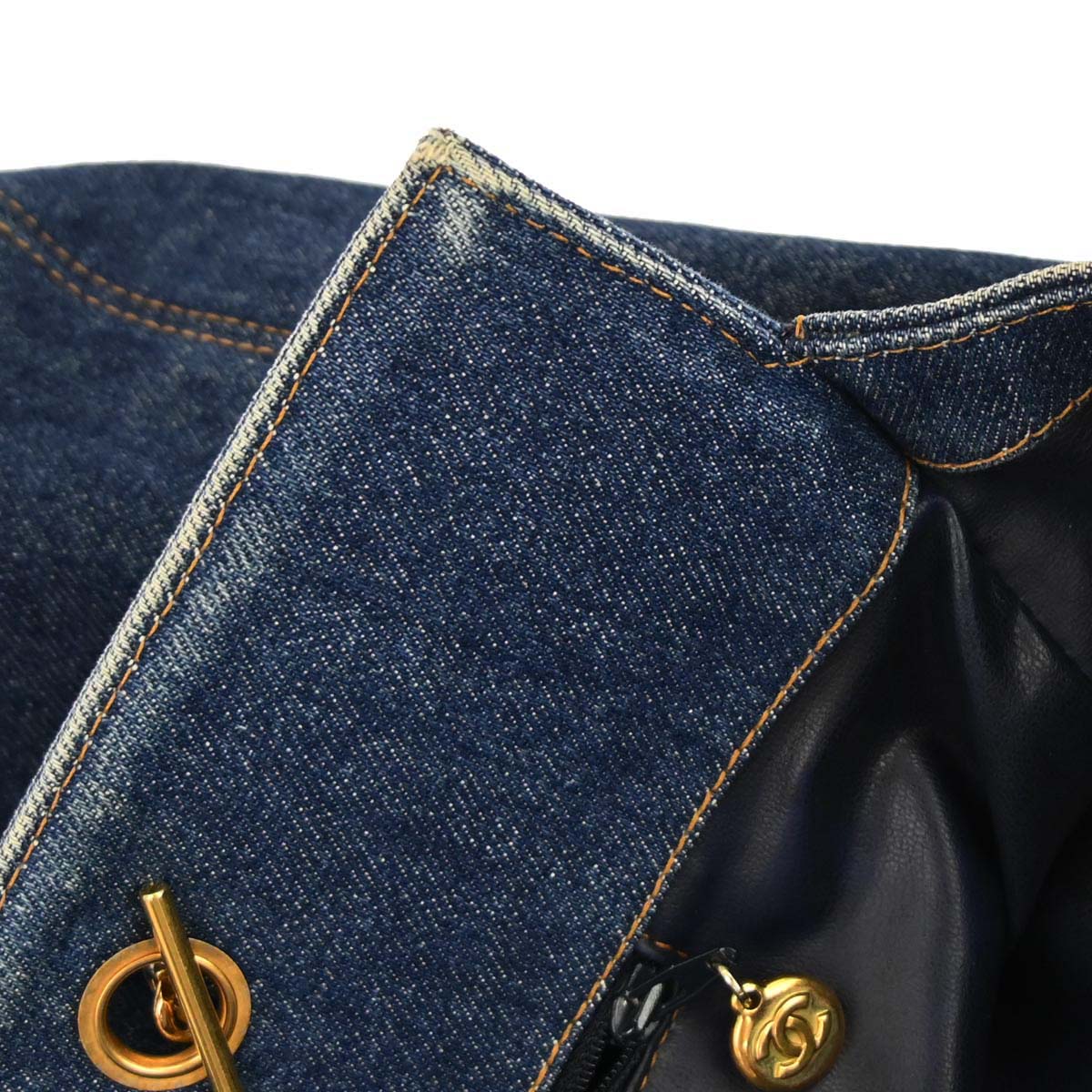 Chanel Blue Denim Tote Shoulder Bag