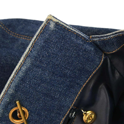 Chanel Blue Denim Tote Shoulder Bag