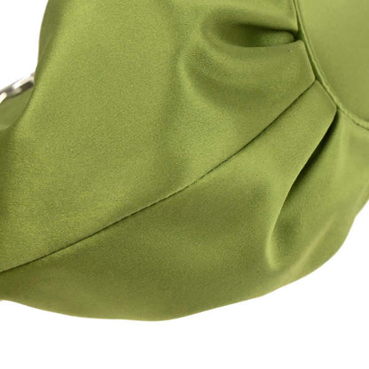 Christian Dior Green Satin Babe Handbag