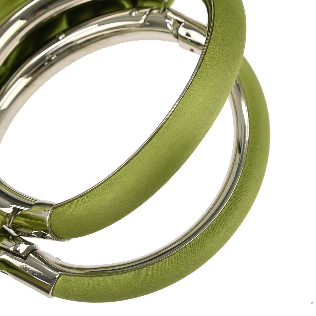 Christian Dior Green Satin Babe Handbag