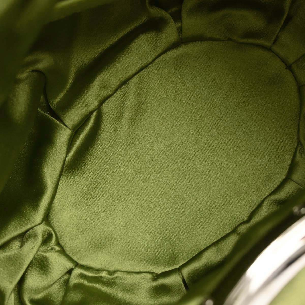 Christian Dior Green Satin Babe Handbag