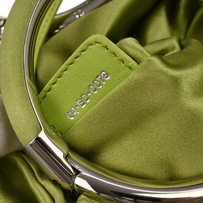 Christian Dior Green Satin Babe Handbag