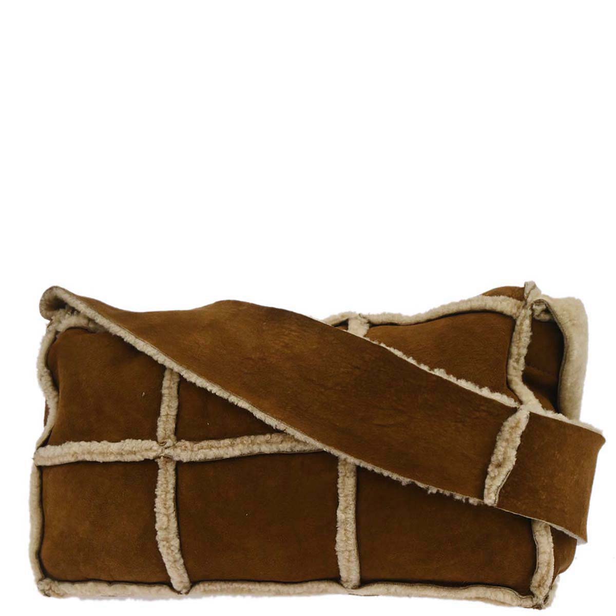 Chanel Brown Mouton Choco Bar Mademoiselle Lock Handbag