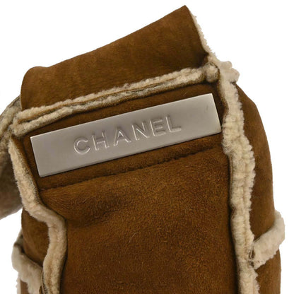 Chanel Brown Mouton Choco Bar Mademoiselle Lock Handbag