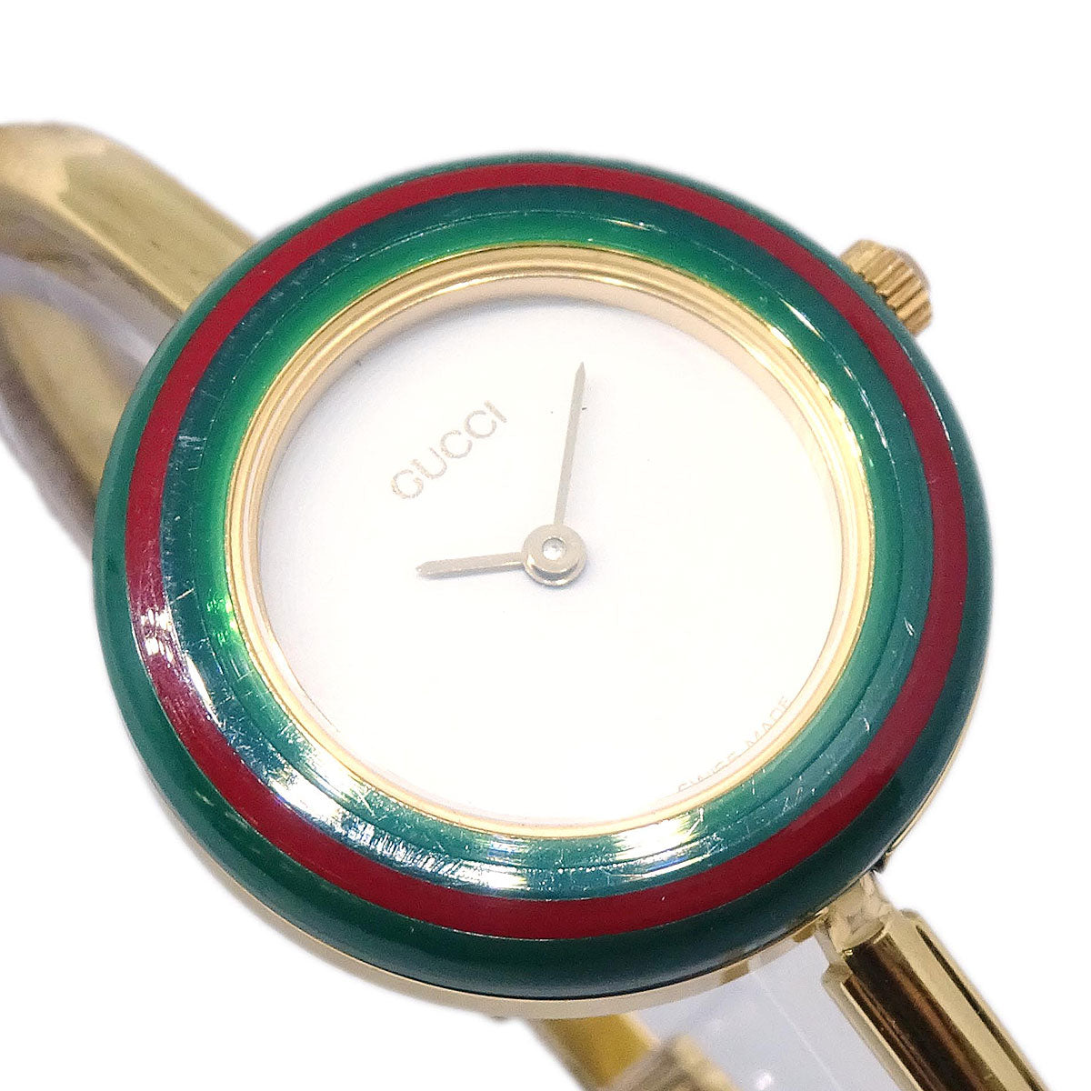 Gucci 11/12.2 Change Bezel Chameleon Quartz Watch SS