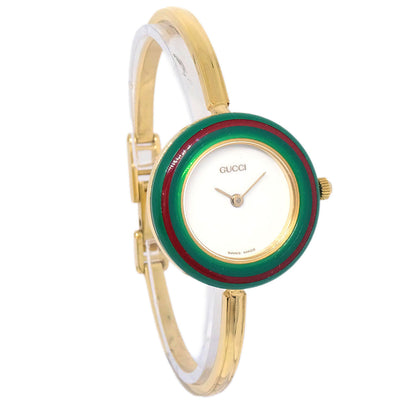 Gucci 11/12.2 Change Bezel Chameleon Quartz Watch SS