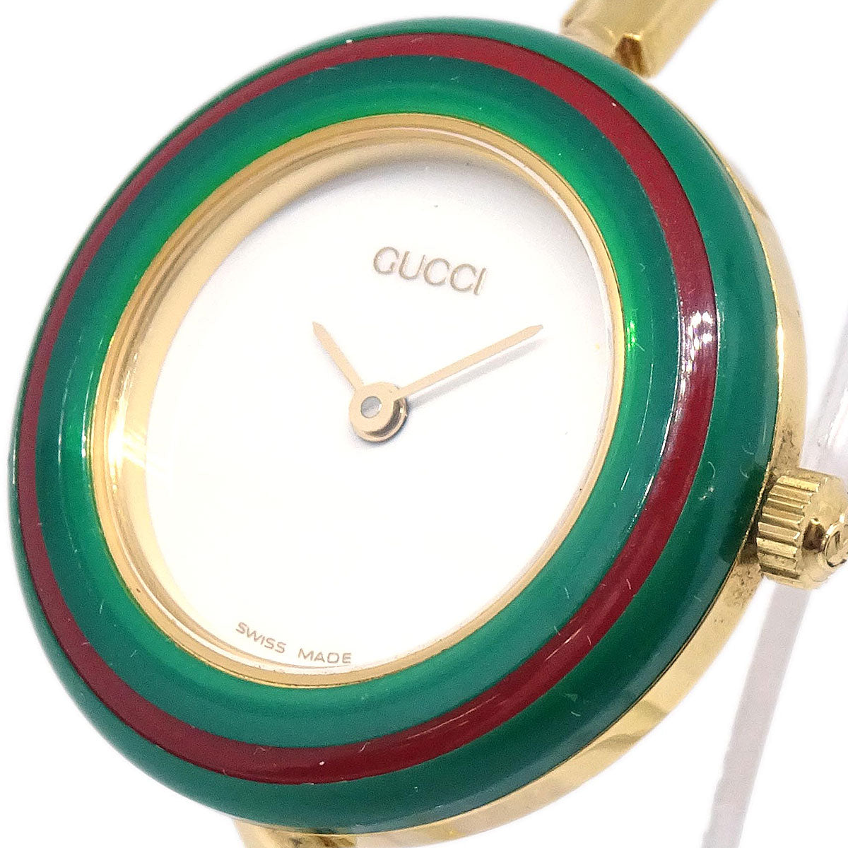 Gucci 11/12.2 Change Bezel Chameleon Quartz Watch SS